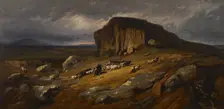 Landscape with Buffalo, c1865-68. Creator: Jean Achille Benouville