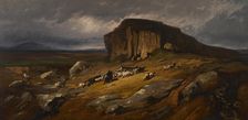 Landscape with Buffalo, c1865-68. Creator: Jean Achille Benouville