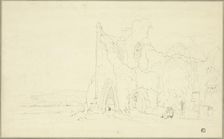 Landscape with Gothic Ruins, 1810/20. Creator: Cornelius Varley