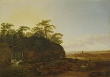 Landscape with Goats, 1773. Creator: Johann Christian Klengel