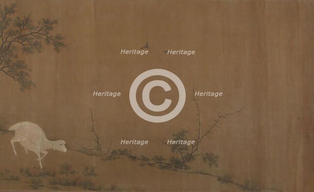 Landscape with goats. Creator: Unknown.