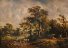 Landscape with Gipsy Tent 19th century, (1935). Artist: Richard Hilder