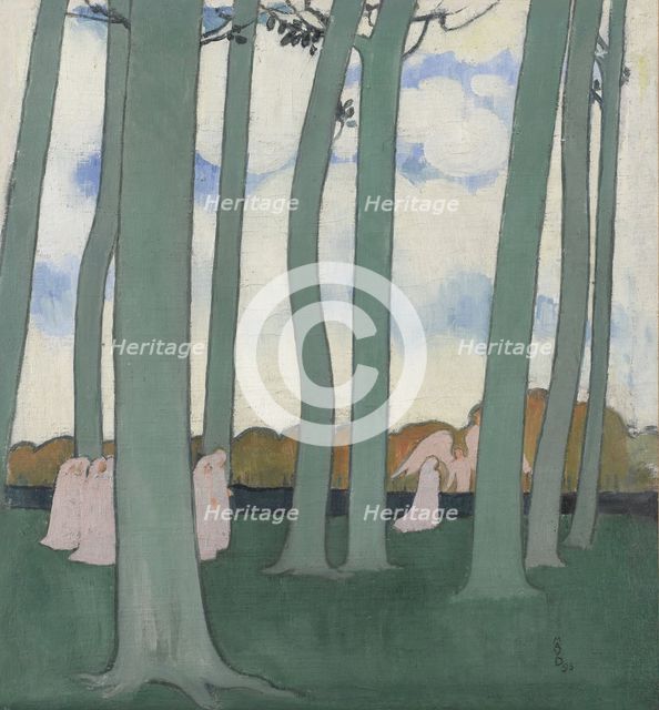 Landscape with Green Trees or Beech Trees in Kerduel, 1893.