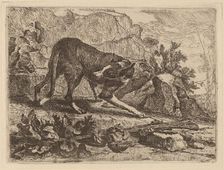 Landscape with Greyhound and Rifle, 1642. Creator: Jan Fyt