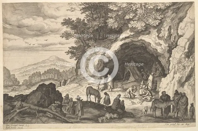 Landscape with Gypsy Camp, n.d. Creator: Aegidius Sadeler II.