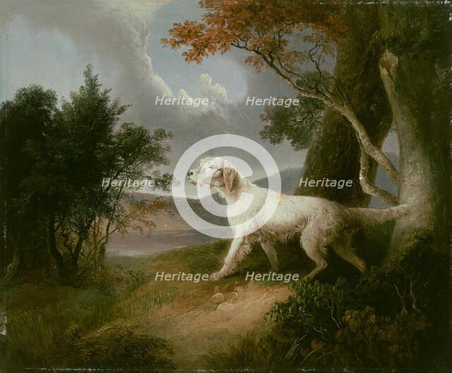 Landscape with Dog, 1832. Creator: Thomas Doughty.