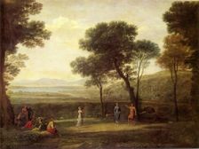 Landscape with Dancing Figures, 1669. Creator: Claude Lorrain