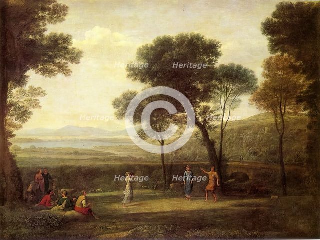 Landscape with Dancing Figures, 1669. Creator: Claude Lorrain.