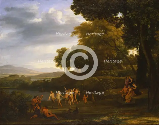 Landscape with Dancing Satyrs and Nymphs, 1646. Artist: Lorrain, Claude (1600-1682)