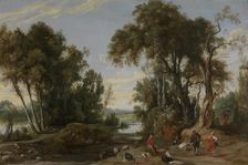 Landscape with Dancing Shepherds, 1631. Creator: Jan Wildens