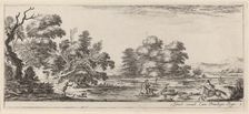 Landscape with Deer Hunt, in or before 1647. Creator: Stefano della Bella