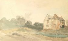 Landscape with Deserted Farmstead, 1825-1849. Creator: Cornelius Varley