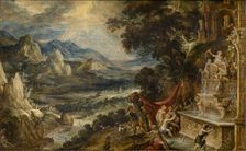 Landscape with Diana and Actaeon, c1590-1630. Creator: Kerstiaen de Keuninck
