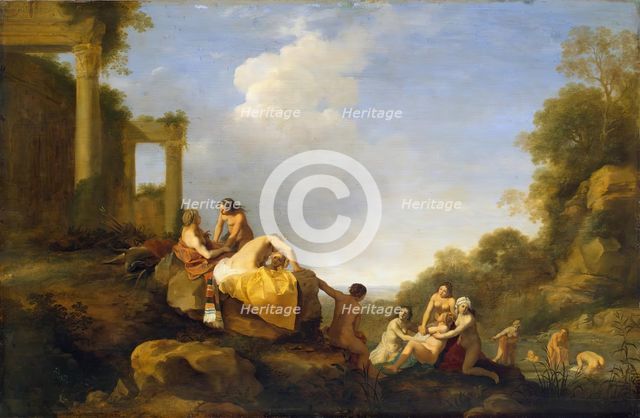 Landscape with Diana and Callisto, 1650. Creator: Cornelis van Poelenburgh.