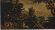 Landscape with Diana and Callisto, 1655. Creator: Anton Mirou