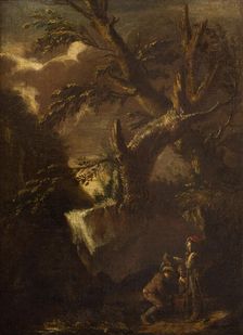 Landscape with Dice Players, 2nd half of 17th century. Creator: Unknown