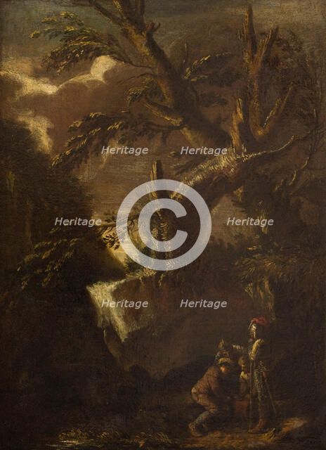 Landscape with Dice Players, 2nd half of 17th century. Creator: Unknown.