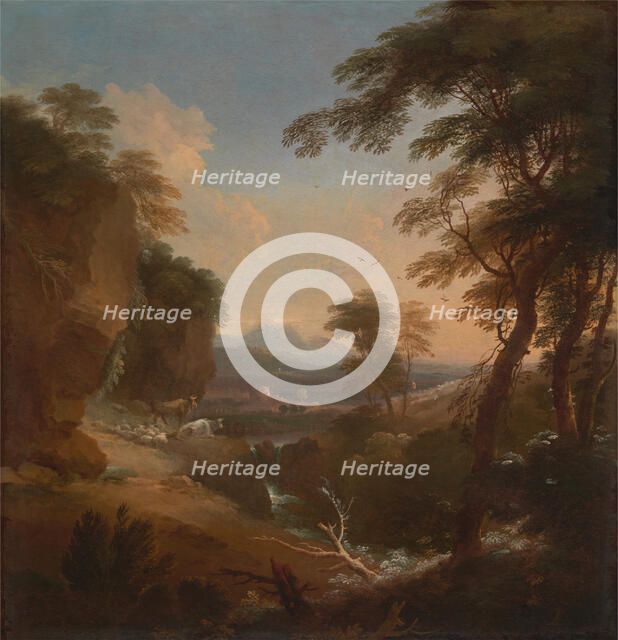 Landscape with Distant Mountains, ca. 1698. Creator: Adriaen van Diest.