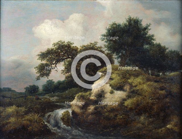 Landscape with Dune and Small Waterfall. Artist: Ruisdael, Jacob Isaacksz, van (1628/29-1682)