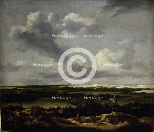  'Landscape with dunes near Haarlem' by Jacob Ruisdael.