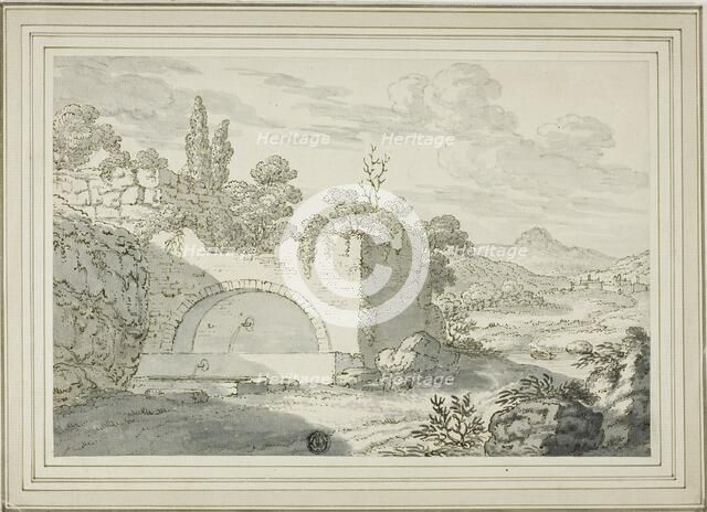 Landscape with Fountain, n.d. Creator: Abraham Genoels II.