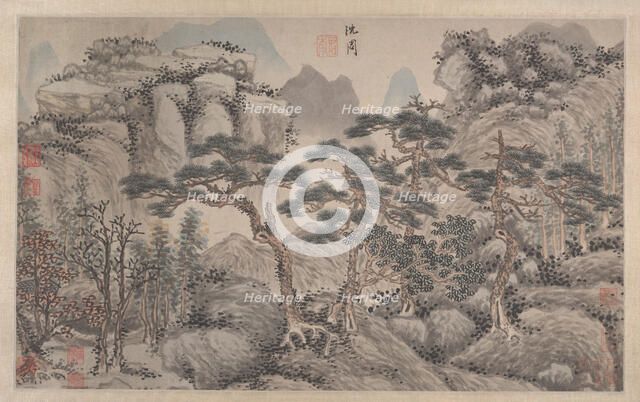 Landscape with Four Pines. Creator: Unknown.