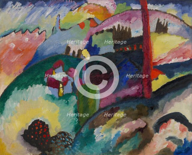 Landscape with Factory Chimney, 1910.