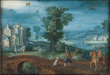 Landscape with Falconers, 1612-1645. Creator: Mattheus Adolfsz Molanus