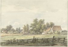 Landscape with farm, 1776-1822. Creator: Jan Hulswit