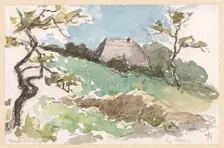 Landscape with farm at Materborn near Kleve, 1892. Creator: Carel Nicolaas Storm