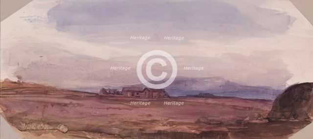 Landscape with Farm Buildings, c1840s. Creator: John Phillip.