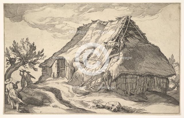 Landscape with Farmhouse, 1613. Creator: Boetius Adams Bolswert.