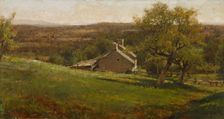 Landscape with Farmhouse, 1876. Creator: George Inness