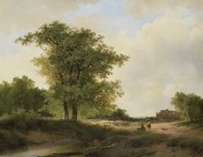 Landscape with Farmstead, c.1840-c.1890. Creator: Johannes Warnardus Bilders