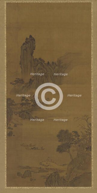 Landscape with Ferry Boats, Qing dynasty, 18th century. Creator: Unknown.