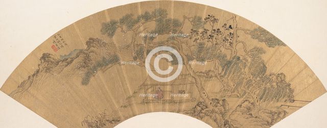 Landscape with figure, 1635. Creator: Chen Jichun.