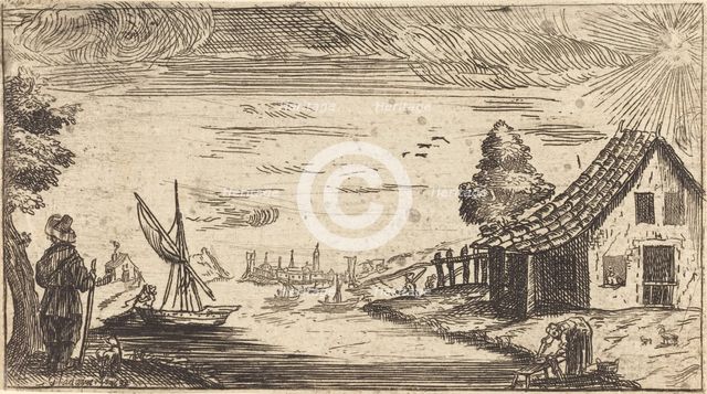 Landscape with Figure and Boat. Creator: Unknown.