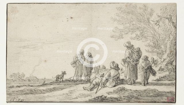 Landscape with Figures, 1631. Creator: Jan van Goyen.
