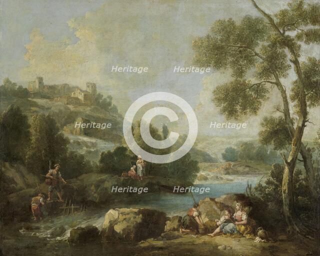 Landscape with Figures, 1730-1770. Creator: Giuseppe Zais.