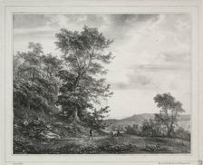 Landscape with Figures, 1817. Creator: Théodore Gudin (French, 1802-1880)