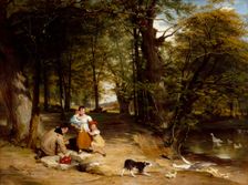 Landscape with Figures, 1839. Creator: William Frederick Witherington