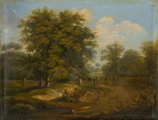 Landscape with figures, 1860-1870. Creator: Karol Marko