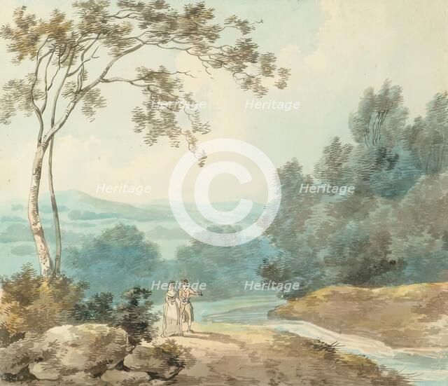 Landscape with Figures, 1884. Creator: Henry Wallis.