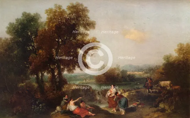 Landscape with Figures, 18th century, (1915). Artist: Francesco Zuccarelli