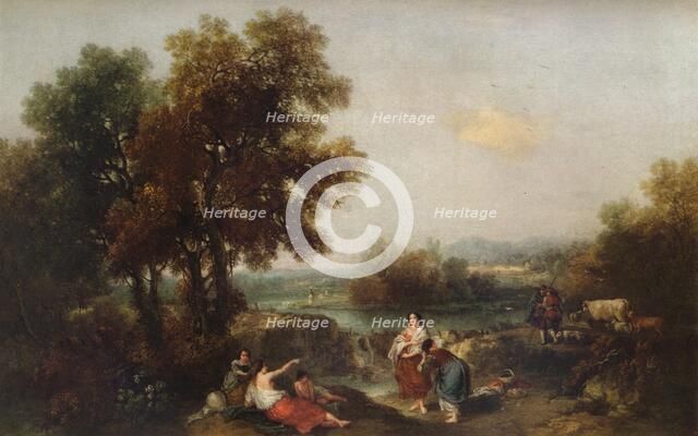 Landscape with Figures, 18th century, (1915). Artist: Francesco Zuccarelli
