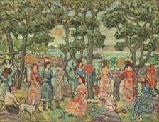 Landscape with Figures, 1921. Creator: Maurice Brazil Prendergast