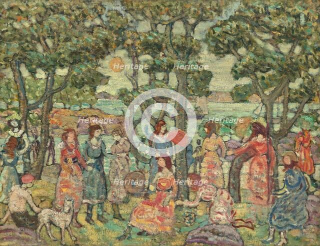 Landscape with Figures, 1921. Creator: Maurice Brazil Prendergast.