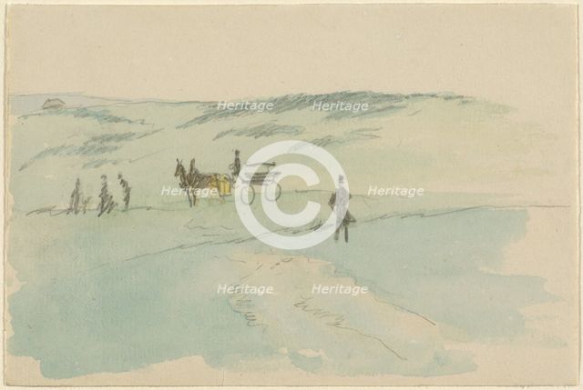 Landscape with Figures and a Carriage. Creator: David Wilkie.