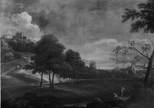 Landscape with Figures and Buildings, c. 1680/1700. Creator: Unknown