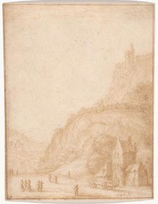 Landscape with Figures and Horses in the Foreground, 1638/87. Creator: Gillis Neyts